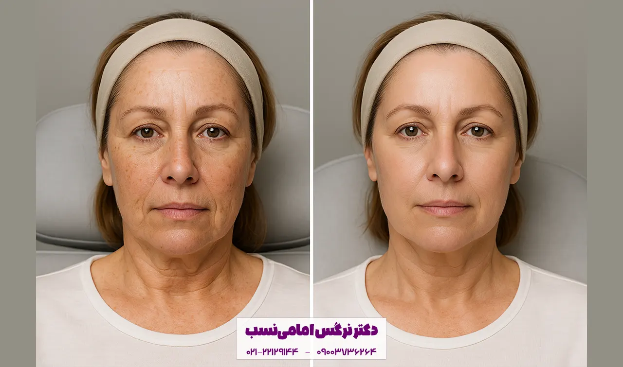 عکس قبل و بعد مزوتراپی صورت